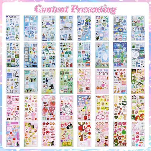 800Pcs Japanese Sticker Book for Journaling Adult, Cute Scrapbook Stickers - Image 5