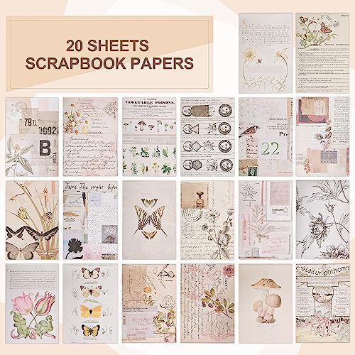Vintage Journal Stickers - Aesthetic Sticker Book for Journaling & Scrapbooking - 50 Sheets with 30 Stickers & 20 Papers for Bullet Journals - Image 3