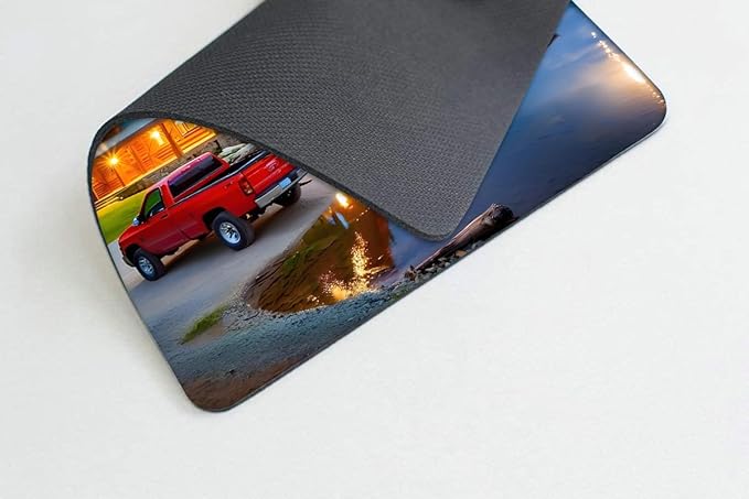Square Mouse Pad Canoe Lake,Gaming Mouse Pads for Desk,Soft Computer Waterproof Non-Slip Mouse Mat