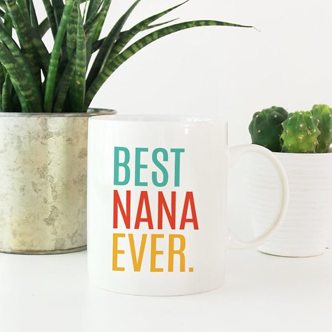 Andaz Press 11oz. Coffee Mug Birthday Gift, Best Nana Ever, 1-Pack