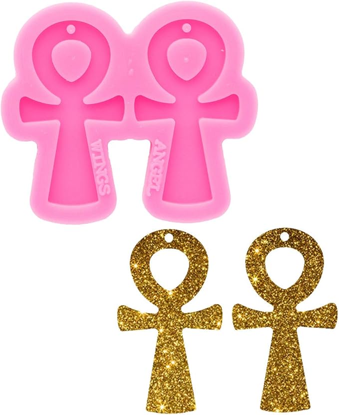 Resin Earring Mold Silicone Resin Jewelry Molds Epoxy Resin Casting Molds for Women Earring Crafts DIY Necklace Pendant Resin Mold