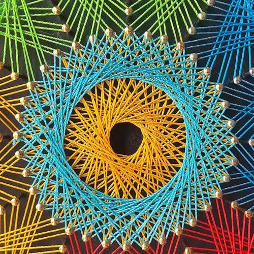 EYANKUNG String Art DIY Crafts Kits for Adults Beginner Unique Women Gift (Fireworks 12 * 12inches) - Image 5