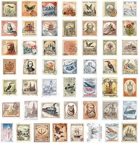 Vintage Scrapbook Stickers Set, Retro Stickers for Bullet Journal, Antique Looking Sticker for Junk Journal Collage Album (Memory Stamp 100pcs) - Image 6