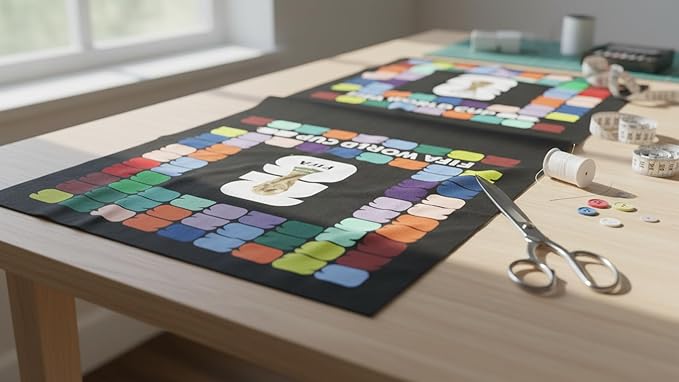 FIFA World Cup DIY Canvas Tote Bag Kit – Soccer Fan Fabric Craft Project – Includes 24" x 43" Printed Canvas Panel & Instructions – Create a 16" x 15" Reusable Tote for Everyday Use or Gifts