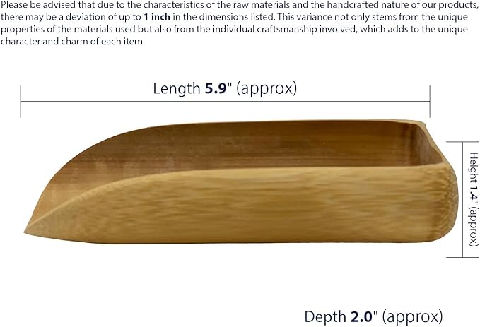 Natural Handmade Bamboo Tea Scoop - 1Pc Tea Spoon for Ceremonial Use, Perfect for Home, Teahouse, Office - Versatile for Loose Tea, Coffee, Spices, Condiments, Pet Food (Closed-Ended)
