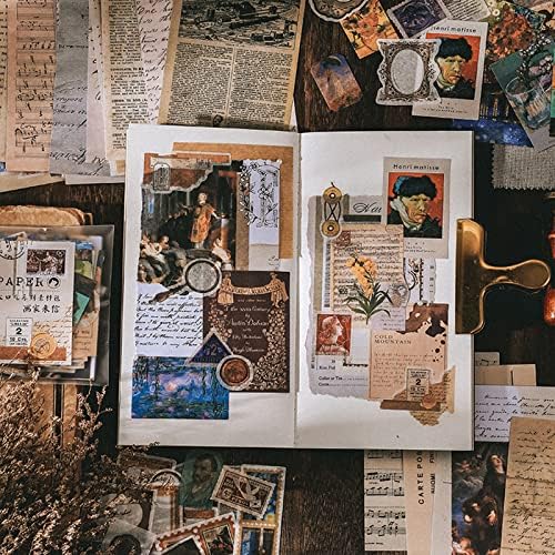 TIYPKE 200pcs Artistic Stickers for Journaling Supplies - Aesthetic Vintage Paper for Scrapbooking, Planners, Notebook, DIY Craft Kits, Postage Stamp Journal - Image 2