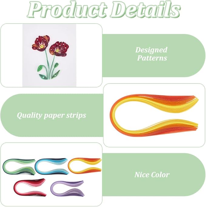 WEBEEDY 20 Sets Flower Card Making Kit Paper Quilling Kit with Instruction for Adult Beginner 5 Styles 3D Greeting Card Handmade Tulips Lilies Iris Lilacs Cards for Christmas Birthday Wedding Decor