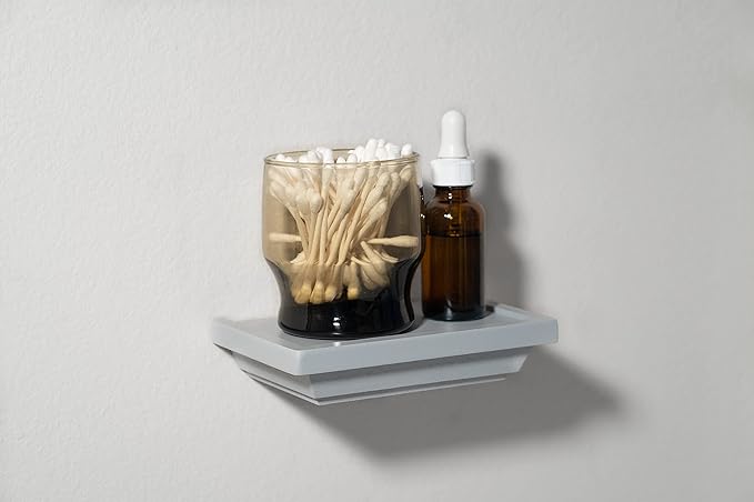 Small Wall Shelf | 6 in x 4 in | Decorative Mini Shelves| Wall Mounted Small Corner Shelf for Bathroom, Living Room, Kitchen, Bedroom, and Office