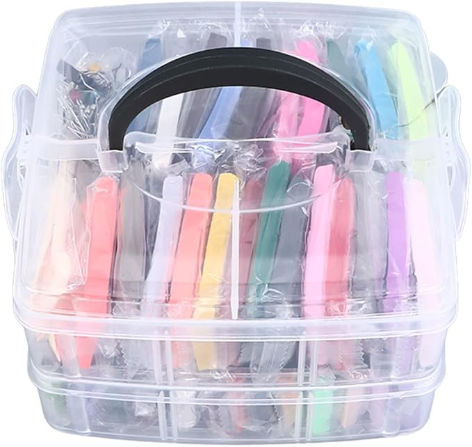50 Colours Modelling Clay Set, Polymer Clay Starter Kit with 5 Sculpting Tools, Soft Light Safe Easy to Mouldable Air Dry Clay for Children Over 3 Years Old, Creative DIY Art Craft