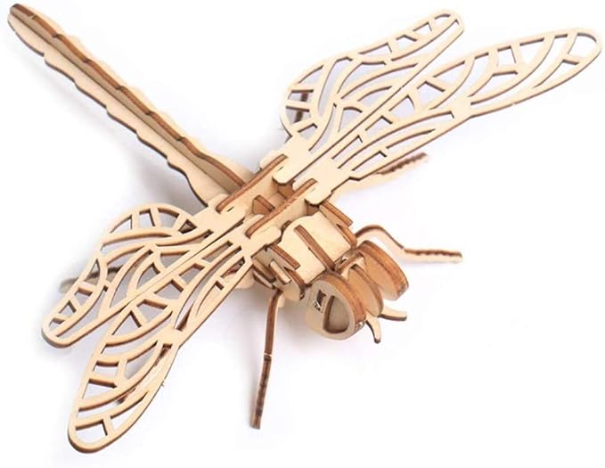 3D Wooden Insect Puzzle - 6 Piece Set Insect Animal Skeleton Assembly Model Puzzle - DIY Wooden Crafts 3D Puzzle - Wood Toys Gifts for Adults & Teens Birthday Gifts Christmas