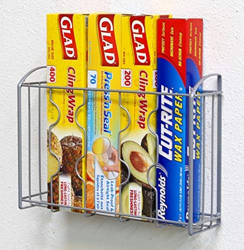 Simple Houseware Over Cabinet Door Organizer, Silver - Image 5