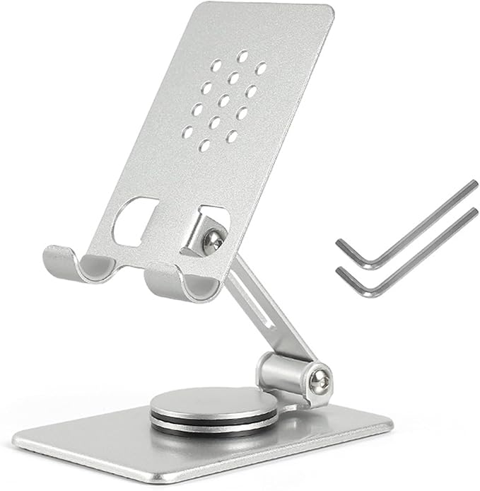 Rotating Mobile Stand Foldable Desktop Holder Adjust Holder for Devices Suitable for Work Study Travel Use Stable Stand