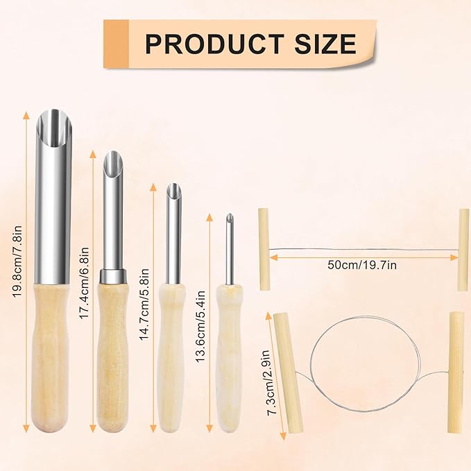 eZAKKA Clay Tools, Sculpting Tools, Pottery Tools and Supplies for Clay Ceramic Production, Carving Modeling, 4+1 Pcs