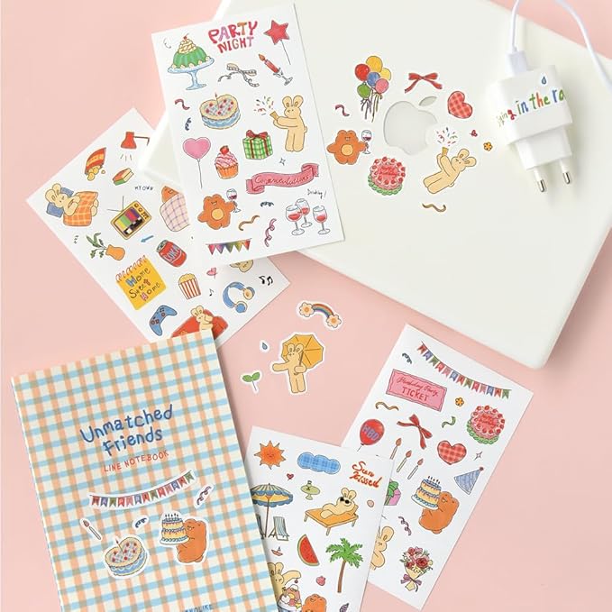 Monolike Unmatched Friends Theme Sticker 6P Set