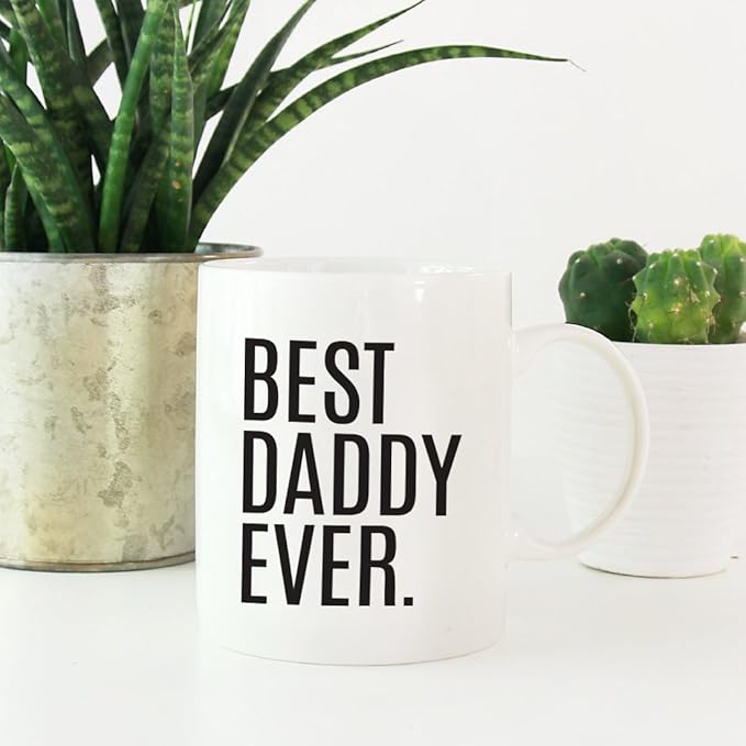 Andaz Press 11oz. Coffee Mug Birthday Gift, Best Daddy Ever, 1-Pack
