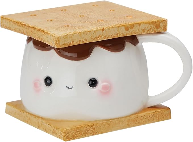 Streamline Imagined 1 X Marshmallow S'more Coffee Mug With Lid