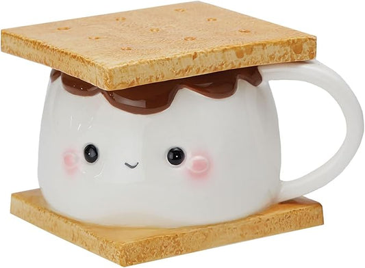 Streamline Imagined 1 X Marshmallow S'more Coffee Mug With Lid