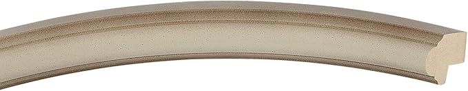 OVALCREST Oval Beveled Wall Mirror for Home Decor - Saratoga Style - Taupe - 18x22 Outside Dimensions