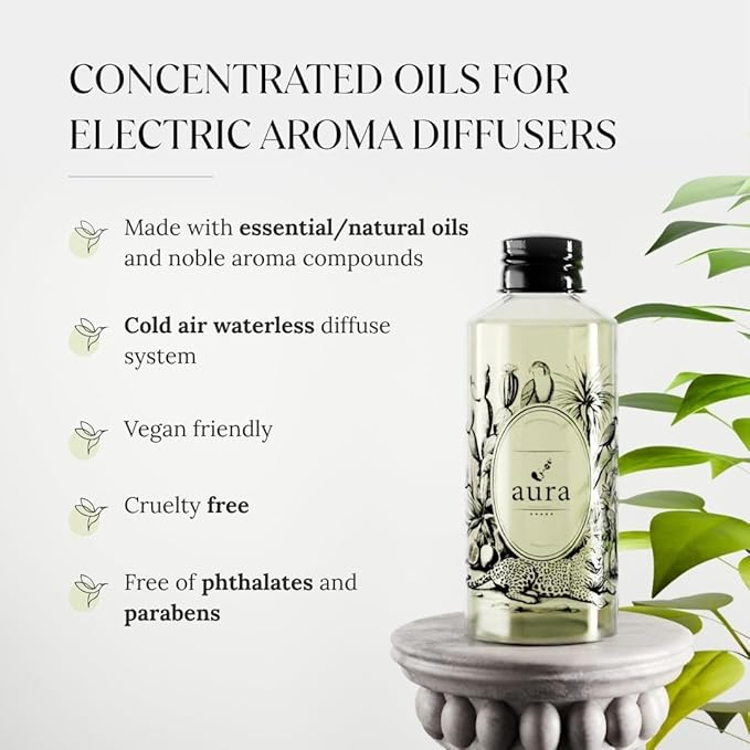 A U R A - Cassis Fragrance Oil for Scent Diffuser - Inspired by Dipty.que-L’Ombre Dans L’eau (8 fl oz, 240 ml) Pure Essential Oil Blends for Aromatherapy Diffuser & Hotel Collection Oil Diffuser