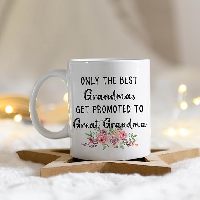 IWXYI Pregnancy Announcement Gifts for First Time Great Grandma,New Great Grandmother Gifts,Great Grandma Mug,Great Grandma Coffee Mugs 11 Ounce,Presents For Great Grandma Pregnancy Announcement
