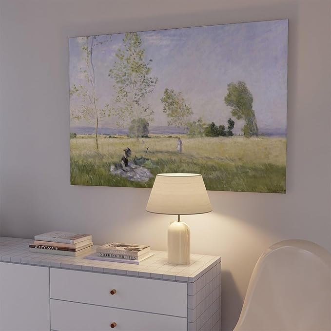 CFIOZYOS 40+ Monet Famous Print Posters Summer by Claude Monet Impressionism Canvas Art Poster And Wall Art Picture Print Modern Family Bedroom Decor Posters Frame 20×30inch(50×75cm)
