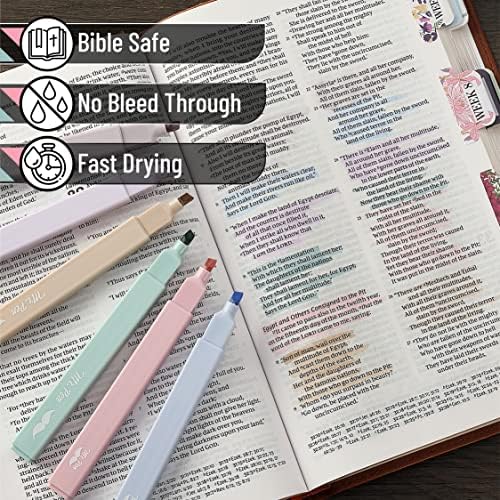 Mr. Pen- Aesthetic Highlighters No Bleed, 8 Pack, Morandi Colors | Chisel Tip, Cute Highlighters Assorted Colors for Journaling, Highlighting, Underlining, Fast Dry, Back to School Supplies - Image 5