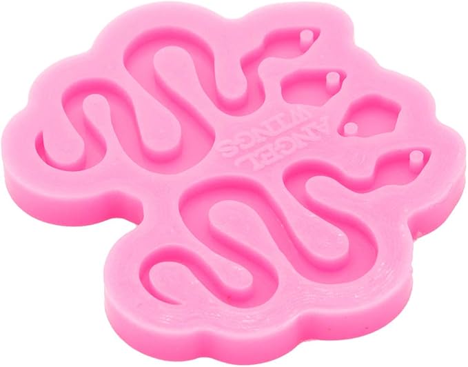 shining queen 103Pcs Snake Shape Resin Earring Mold Silicone Resin Jewelry Molds 3 Pair Epoxy Resin Casting Molds for Women Earring Crafts Including 100 Earring Accessories DIY Necklace Pendant