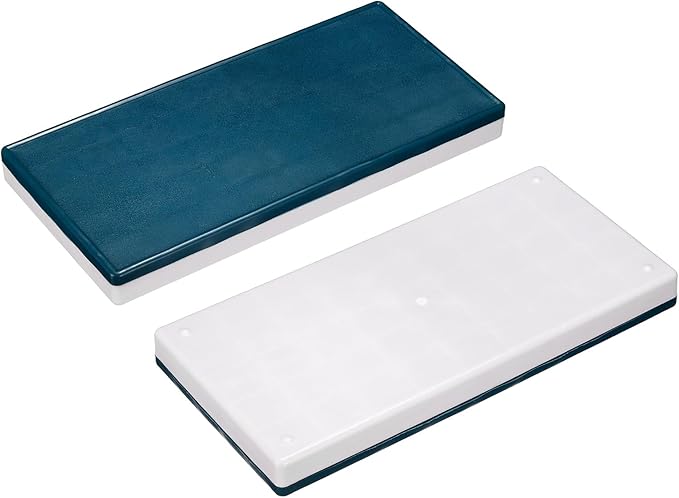 PATIKIL 44 Compartments Paint Palette, 2 Pack Plastic Painting Tray Deep Saver Box Detachable with Soft Cover Art Supplies Storage Organizer for Watercolor Gouache Oil Paint Art