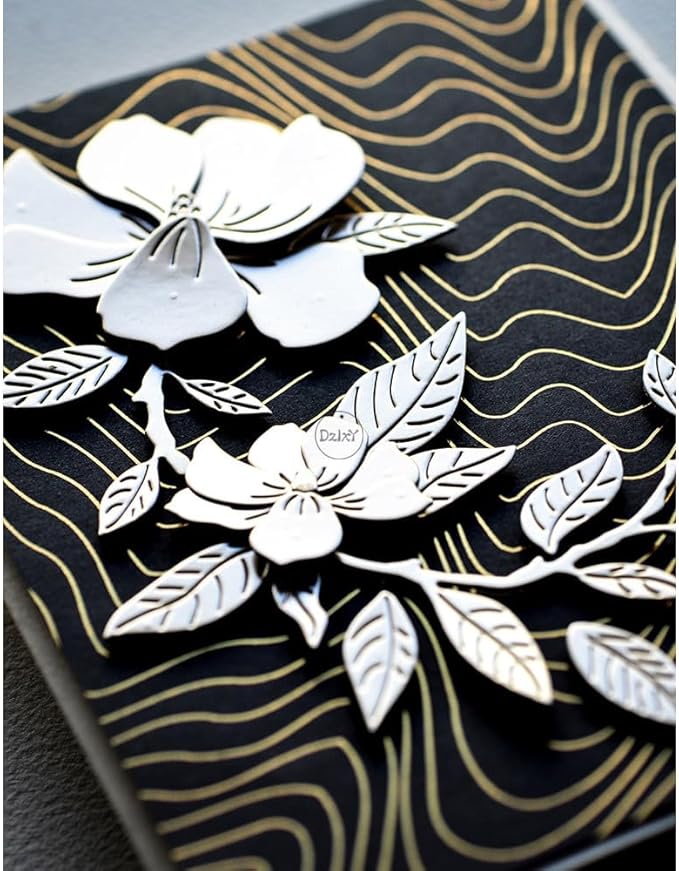 DzIxY Patchwork Tree Branches Leaves and Flowers Metal Cutting Dies for Card Making Kit Embossing Paper Die Cuts Set Scrapbook Stencils Supplies Machine Templates