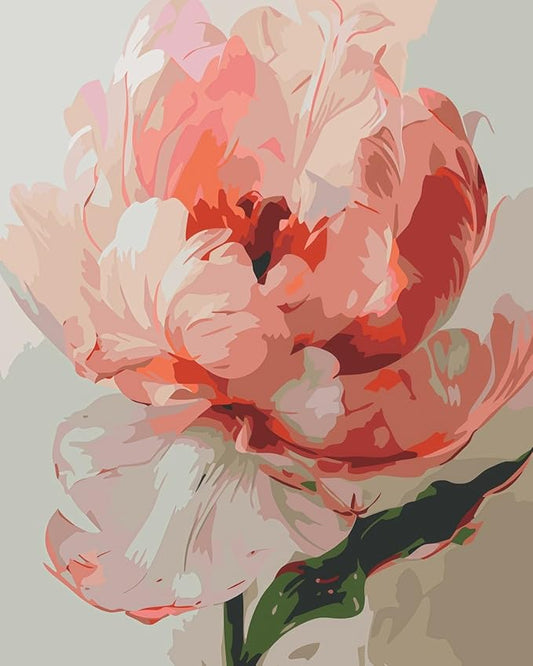 CSZPPQAF Paint by Numbers for Adults Beginner, Flower Paint by Number Kits on Canvas DIY Oil Painting Watercolor Color by Numbers for Home Wall Decor 16X20inch