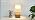 Modern Bedside Table Lamp, Small Bedside Lamp, Nightstand Lamp for Bedroom with Fabric Shade & Wood Finish, Minimalist Table Lamp for Living Room End Table, Kid's Room, Office, Hotel 10.6" - Image 7