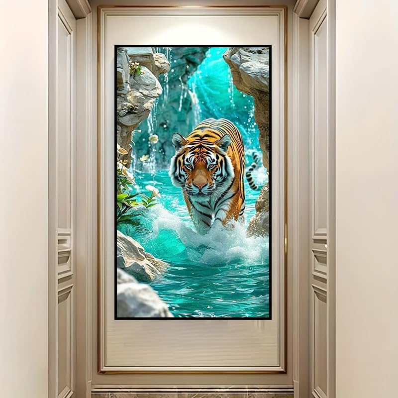 Large Diamond Art Kits for Adults, Tiger Diamond Painting Kits for Adults - Image 3