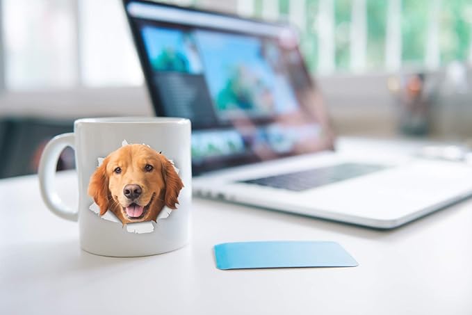 Golden Retriever Coffee Mug - Ceramic Funny Coffee Mug - Perfect Dog Lover Gift - Cute Novelty Coffee Mug Present - Great Birthday or Christmas Surprise for Friend or Coworker, Men and Women (11oz)