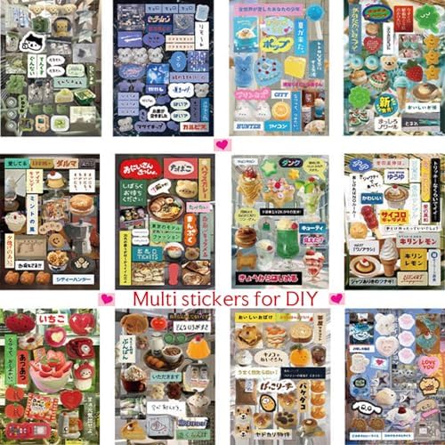 Japanese Manga Style Sticker Book: Heisei Retro Kawaii Stickers for Scrapbooking, Journaling - Cute Japan Stationery & Scrapbook Stickers for Adults, Notebooks (A-Romantic Memories) - Image 3