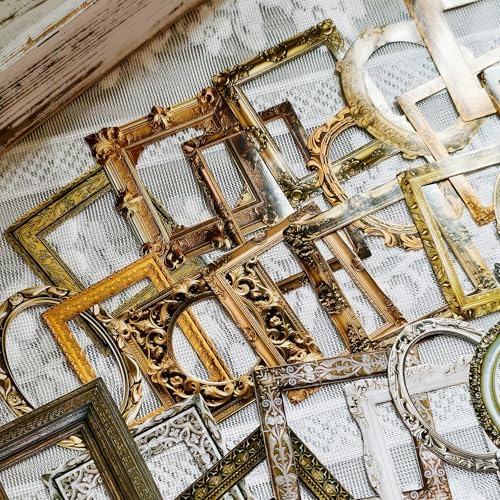 100 Pcs Vintage Frame Stickers Metallic - Image 3