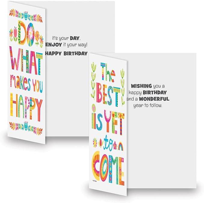 Current Bright Inspirational All Occasion Value Pack-20 Cards With Envelopes, Celebration, Get Well, Sympathy, Birthday, Anniversary & Thinking of You Variety, Large 5" x 7" Assortment, 10 Design Set