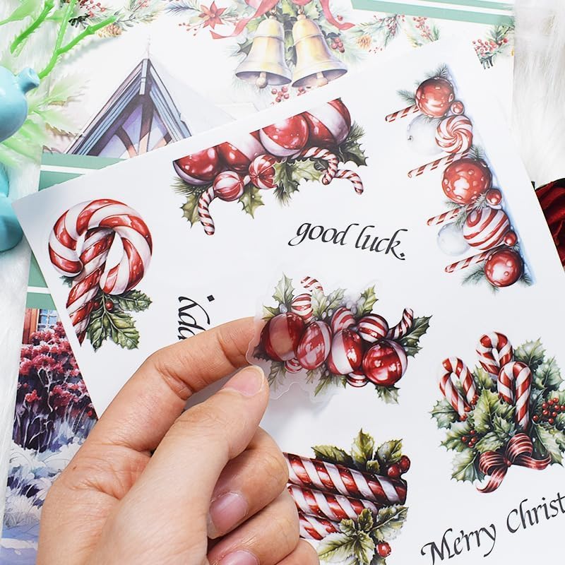 Alideco 20pcs Vintage Scrapbook Stickers Europe and The United States Figure Flowers Sticker Book for Adults Sticker journaling Stickers for Scrapbooking (dongrizhufu) - Image 5