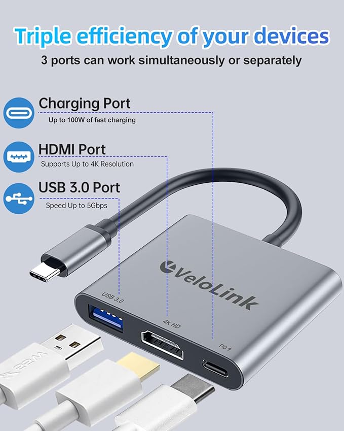 USB c to hdmi/usbc hdmi/USB-c to HD Adapter,USB c HD with PD Charger 4K30 Hz HDMI to C Adapter, USB C Hub Multiport AV Converter Compatible with MacBook,Laptops, (USBC Hdmi 4K30)