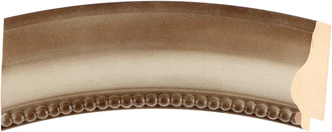 OVALCREST Oval Beveled Wall Mirror for Home Decor - Heritage Style - Taupe - 25x35 Outside Dimensions