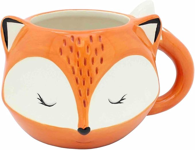 Streamline Imagined Ceramic Orange Fox Mug