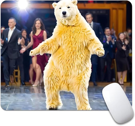 Bear Texture Mouse pad, Square Waterproof and Anti Slip Mouse pad for Office laptops