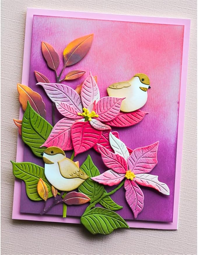 DzIxY Patchwork Tree Branches Leaves Flowers Metal Cutting Dies for Card Making Kit Embossing Paper Die Cuts Set Scrapbook Stencils Supplies Machine Templates