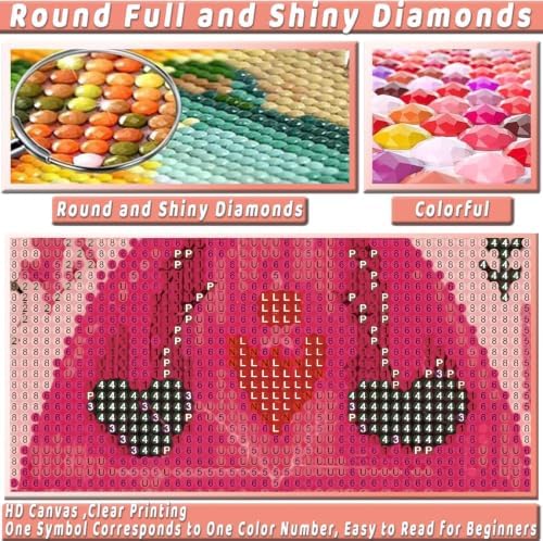 Pink Poker Diamond Art Kits for Adults Diamond Painting Kit for Beginner - Image 6