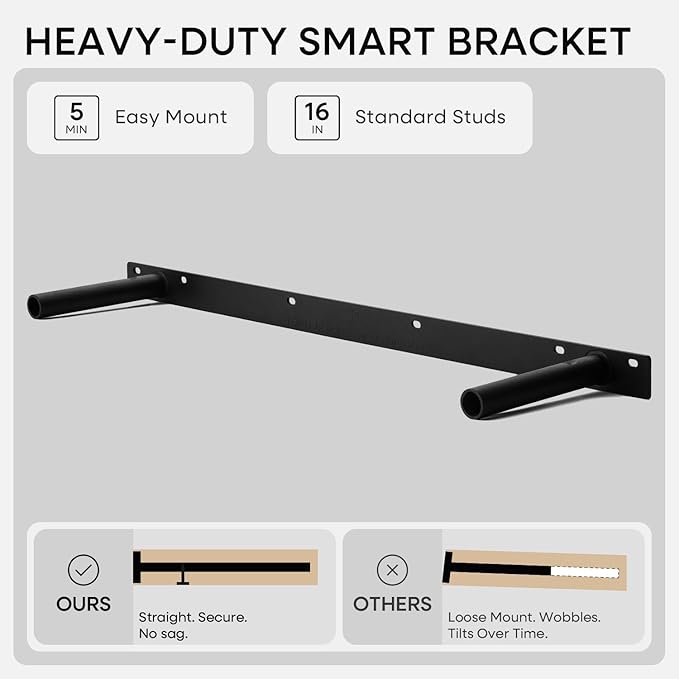 Homeforia Classic Walnut 30 inch Floating Shelf, High End Solid Real Wood Small 30inch Floating Shelves for Wall Mounted, 30in Floating Shelves, Heavy Duty Bracket, 30 X 6.5 X 1.75 inches, Set of 3