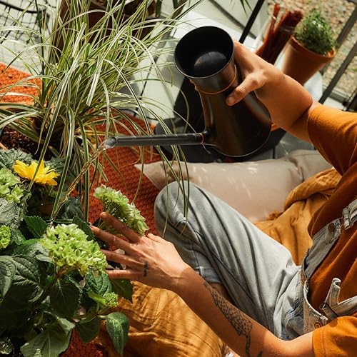 Fiskars Indoor Watering Can,Long Reach Spout for Precision Hydration on House Plants,Flowers&Garden,Anti-Drip Nozzle with Translucent Volume Markings,Ergonomic Recycled Plastic Body,40 oz,(Pack of 4) - Image 6