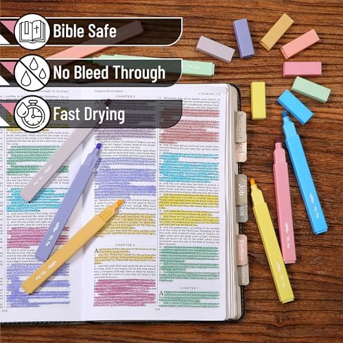 Mr. Pen- Aesthetic Highlighters No Bleed, 8 Pack, Assorted Colors | Chisel Tip, Cute Highlighters Assorted Colors for Journaling, Highlighting, Underlining, Fast Dry, Back to School Supplies - Image 4