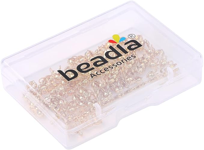 14K Gold Plated End Caps Non Tarnish 3x6mm 200pcs for Jewelry Making Findings