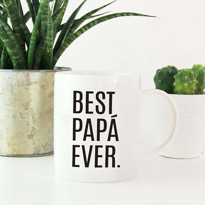 Andaz Press 11oz. Coffee Mug Birthday Gift, Best Papá Ever, 1-Pack