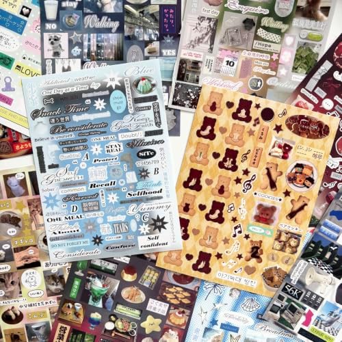 Japanese Stickers for Journaling Supplies,Desserts Stickers Book for DIY - Image 5