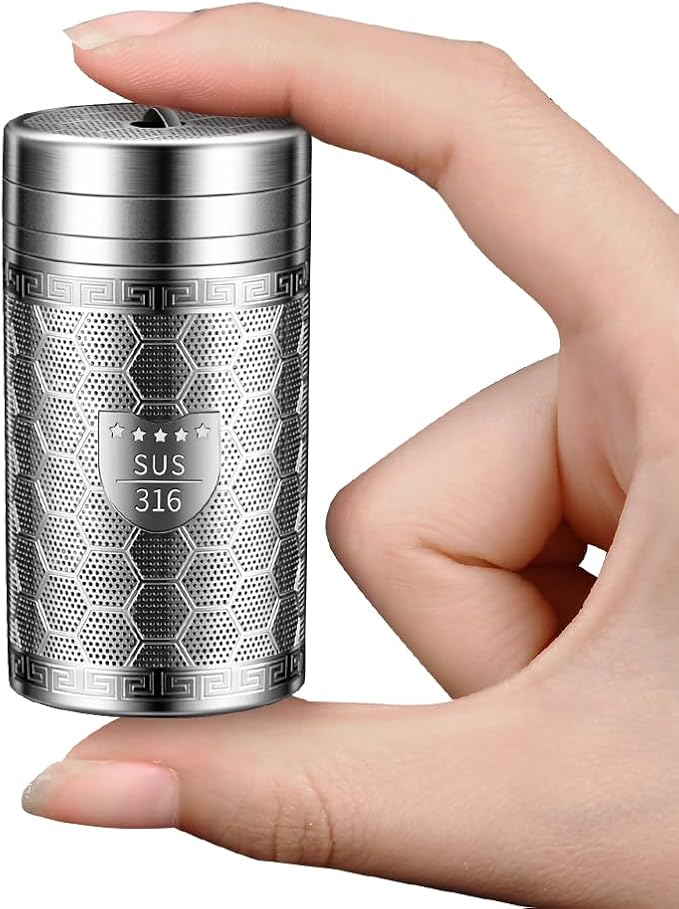 Tea Infuser (Set of 2) with Drip Dray - Ultra Fine Tea Strainer for Loose Leaf Tea - 316 Stainless Steel Tea Steeper (2Pack - Extra Small)